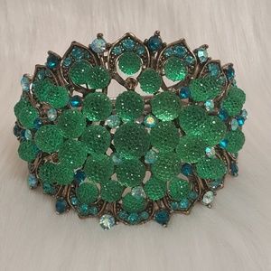 Crystal Teal Cuff